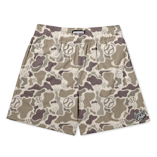 Camo Baseball Shorts 