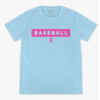 Baseball Lifestyle Paisley Youth Tee Cotton Candy Blue