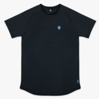 Diamond Tech Youth Tee Black Light Blue