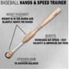Camwood Training Bats Stock Baseball and Softball Hands and Speed Trainer