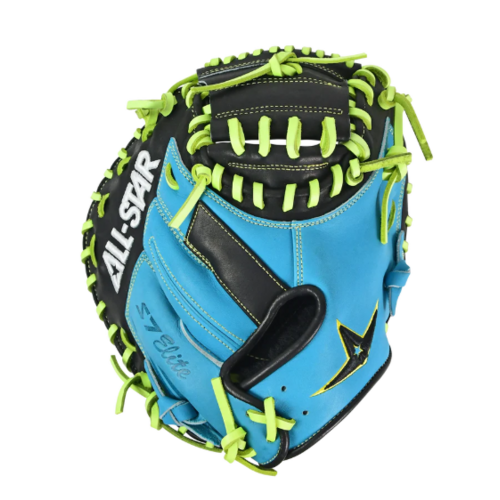 S7 Elite Catchers Mitt 33in Sky Blue/Black 