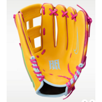 Nike Vapor Elite Acuna H Web RHT University Gold/Hyper Violet/Green Shock 12.75 in