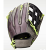 Nike Nike Vapor Elite H Web RHT Smoke Grey/Volt/Black  12.75 in