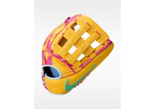 Nike Vapor Elite Acuna H Web RHT University Gold/Hyper Violet/Green Shock 12.75 in 
