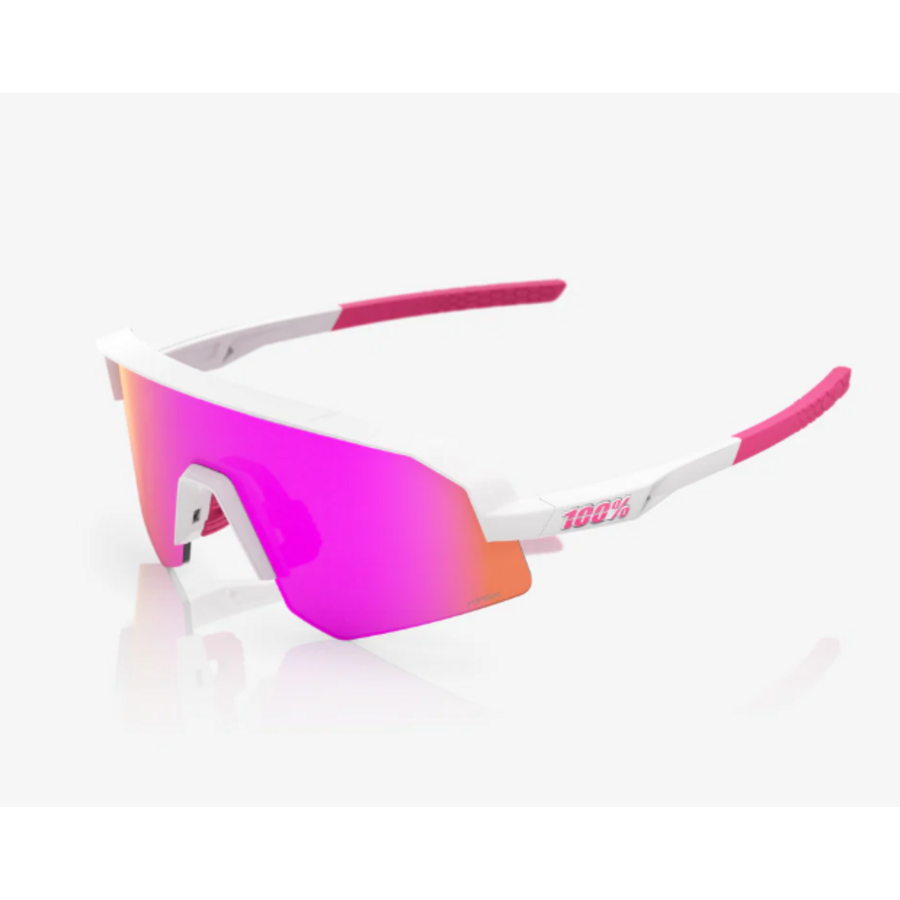 SLENDALE YOUTH Matte White/Pink HiPER Vital Pink Mirror Lens
