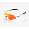 100% SLENDALE YOUTH Matte White HiPER Red Mirror Lens