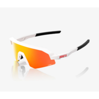SLENDALE YOUTH Matte White HiPER Red Mirror Lens