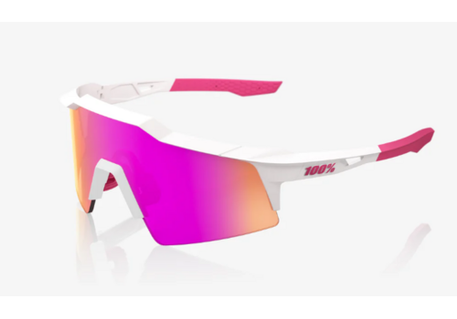 SPEEDCRAFT SL Matte White/Pink  HiPER Vital Pink Mirror Lens 