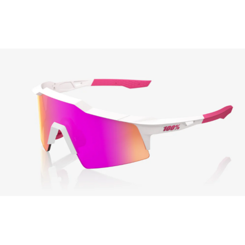 SPEEDCRAFT SL Matte White/Pink  HiPER Vital Pink Mirror Lens 