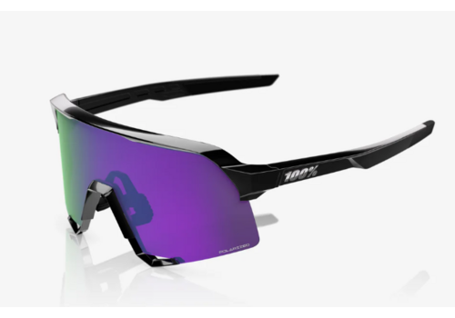 S3 Polished Black HiPER Lavender Mirror Polarized Lens 