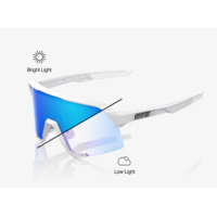 S3 LE Bastille Pearl White Glitter Blue Mirror Photochromic Lens