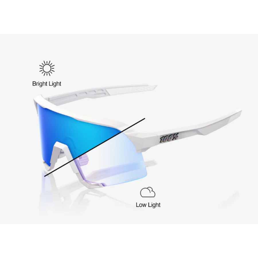 S3 LE Bastille Pearl White Glitter Blue Mirror Photochromic Lens