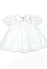 Feltman Brothers White Collared Lace Slip Dress