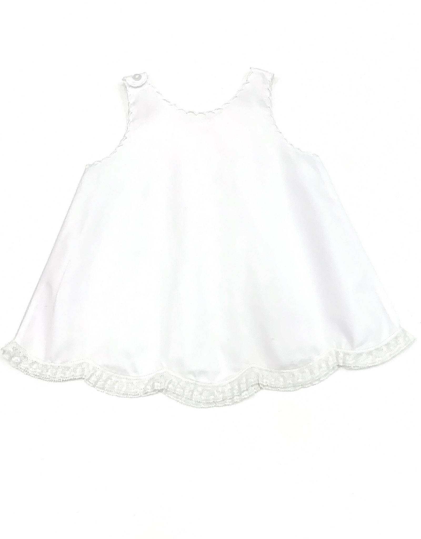 Feltman Brothers White Collared Lace Slip Dress