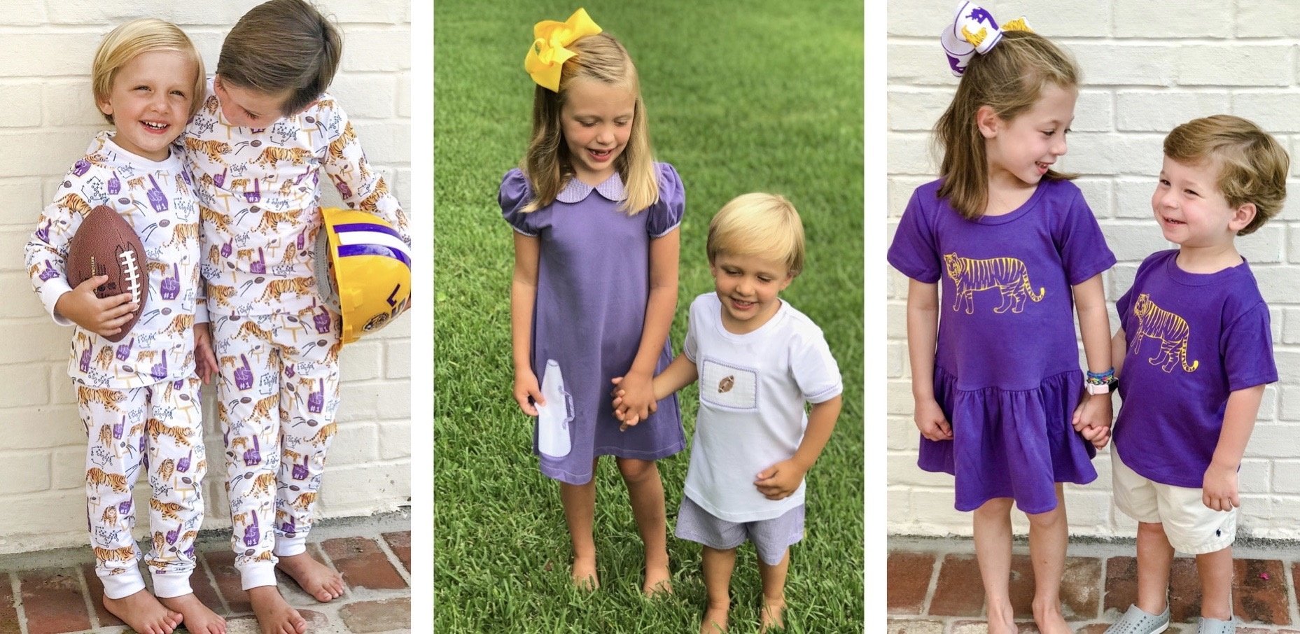 Purple and Gold Knit Football Jersey Romper - Mini Macarons Boutique