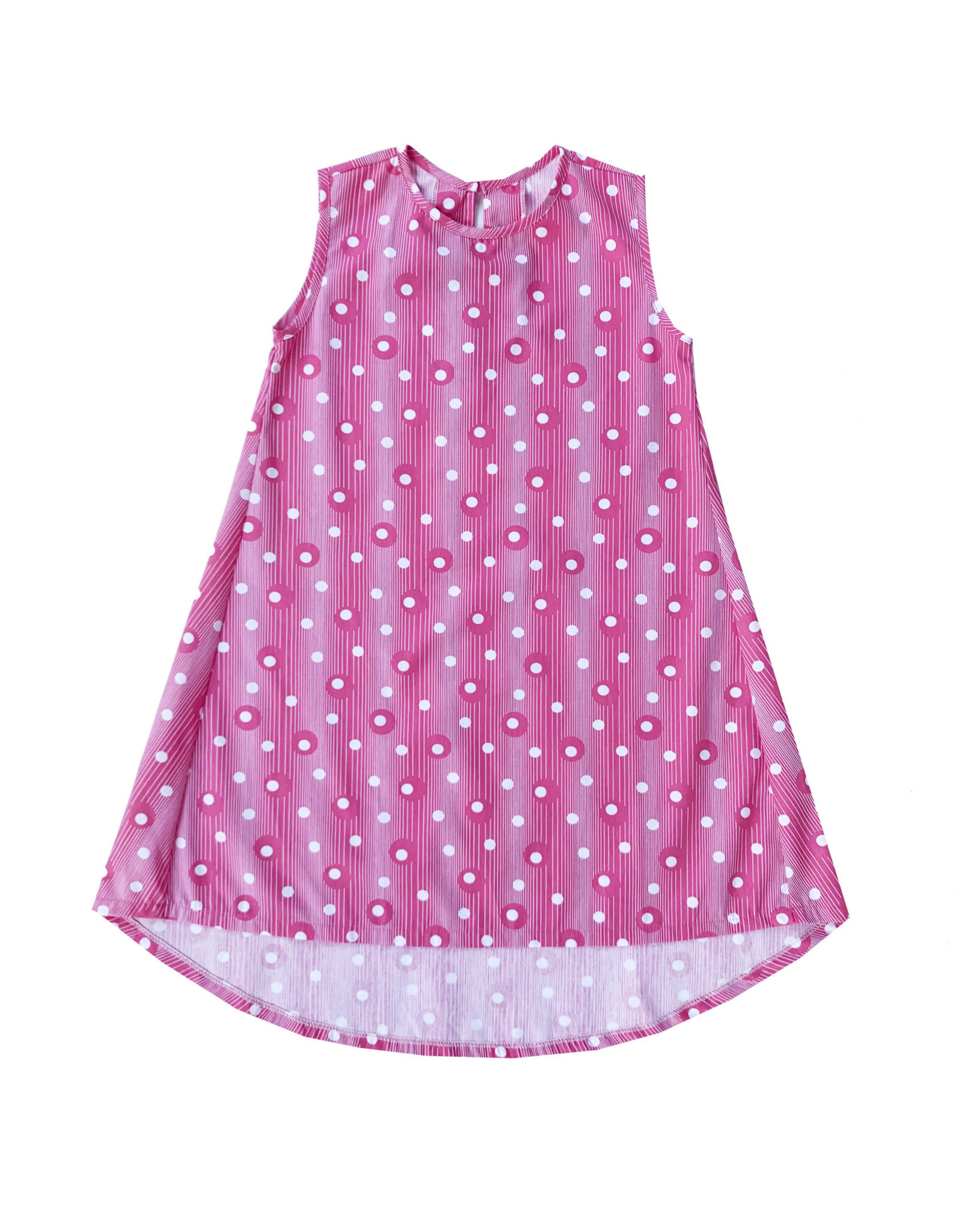 LullabySet Danielle Pink and White Circle Dress