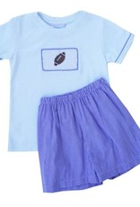 LullabySet Boys Smocked Football Short Set