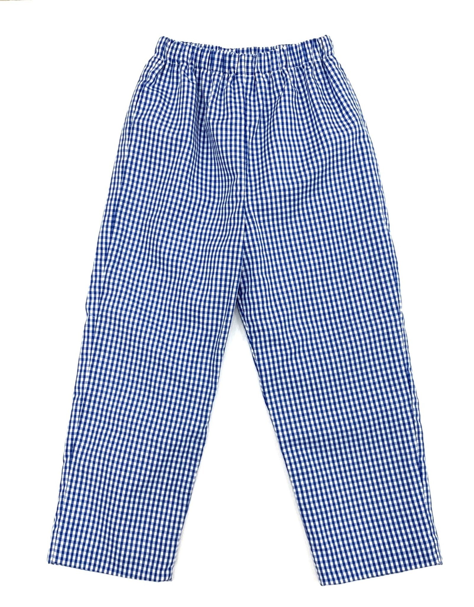 Claire and Charlie Wizard of Oz Royal Blue Check Pants