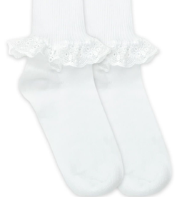Jefferies Socks White Ruffle Socks 2107