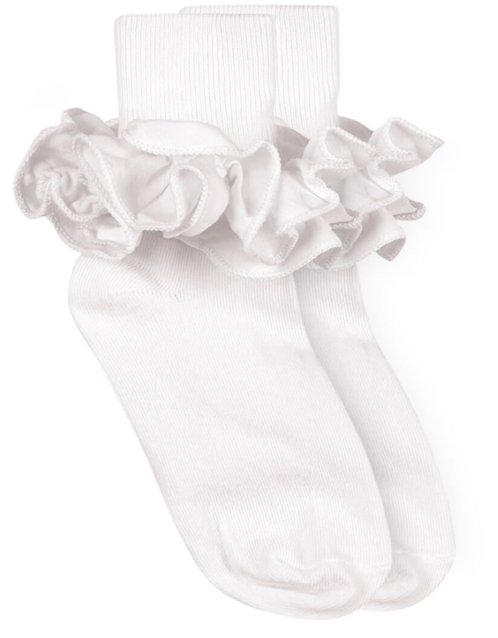 Jefferies Socks White Ruffle Sock 2143