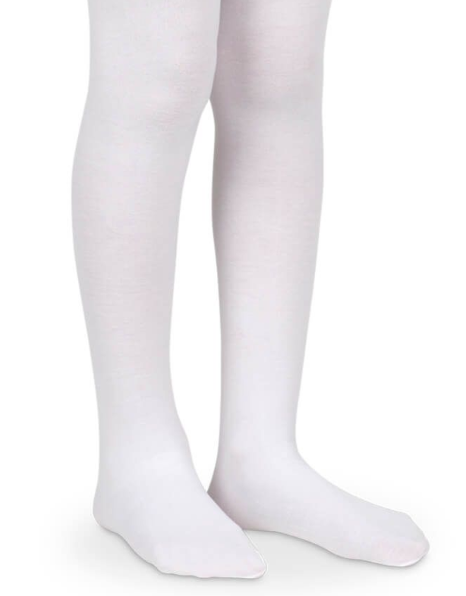Jefferies Socks White Organic Cotton Tights 1500