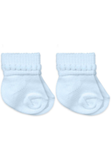 Jefferies Socks Blue Cotton Turndown 2 Pack 2655