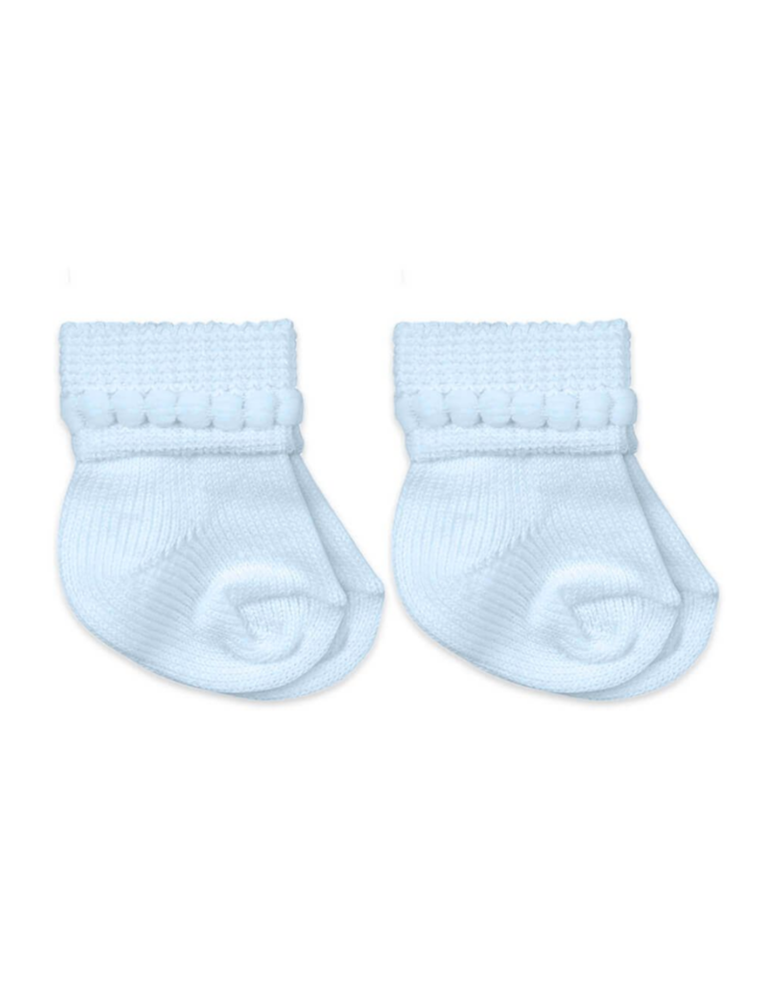 Jefferies Socks Blue Cotton Turndown 2 Pack 2655