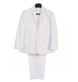 Lito 2 Piece White Suit