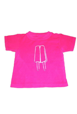 Mustard & ketchup Pink Popsicle  Short Sleeve Shirt, M 8/10