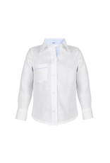 Daniel Boy Shirt White With Blue Stripes, 10
