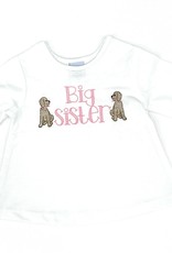 The Bailey Boys White Knit Big Sister Sleeveless Shirt, Bow