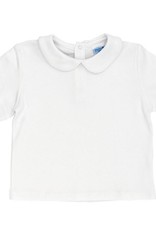 The Bailey Boys Short Sleeve White Knit Boys Peter Pan Shirt