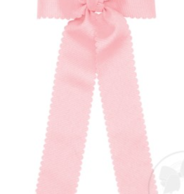 WeeOnes Medium Scalloped Edge Bow w/ Tails