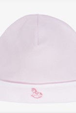 Kissy Kissy Pink Hat w/ Rocking Horse Embroidery