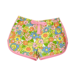 The Beaufort Bonnet Company Cheryl Shorts w/ Bow, Boca Raton Retro Floral The Beaufort Bonnet Company Cheryl Shorts w/ Bow, Boca Raton Retro Floral