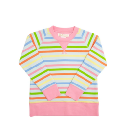 The Beaufort Bonnet Company Cassidy Crewneck South Dock Stripe, Hamptons Hot Pink The Beaufort Bonnet Company Cassidy Crewneck South Dock Stripe, Hamptons Hot Pink