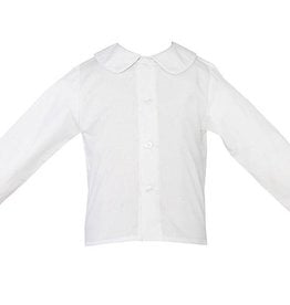 Petit Bebe Boys LS White Shirt w/ Buttons
