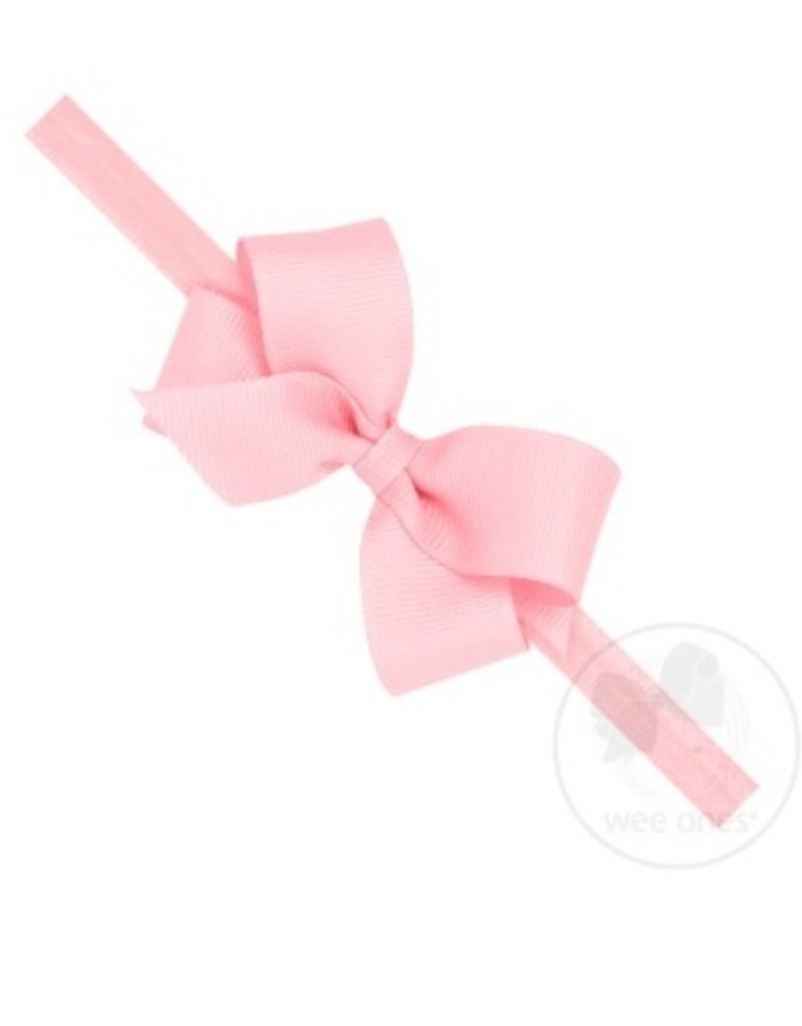 WeeOnes Mini Bow Headband Light Pink