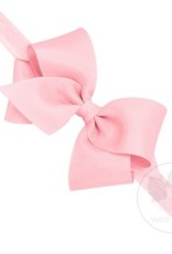 WeeOnes Small Bow Headband Light Pink