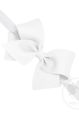 WeeOnes Small Bow Headband Light Pink