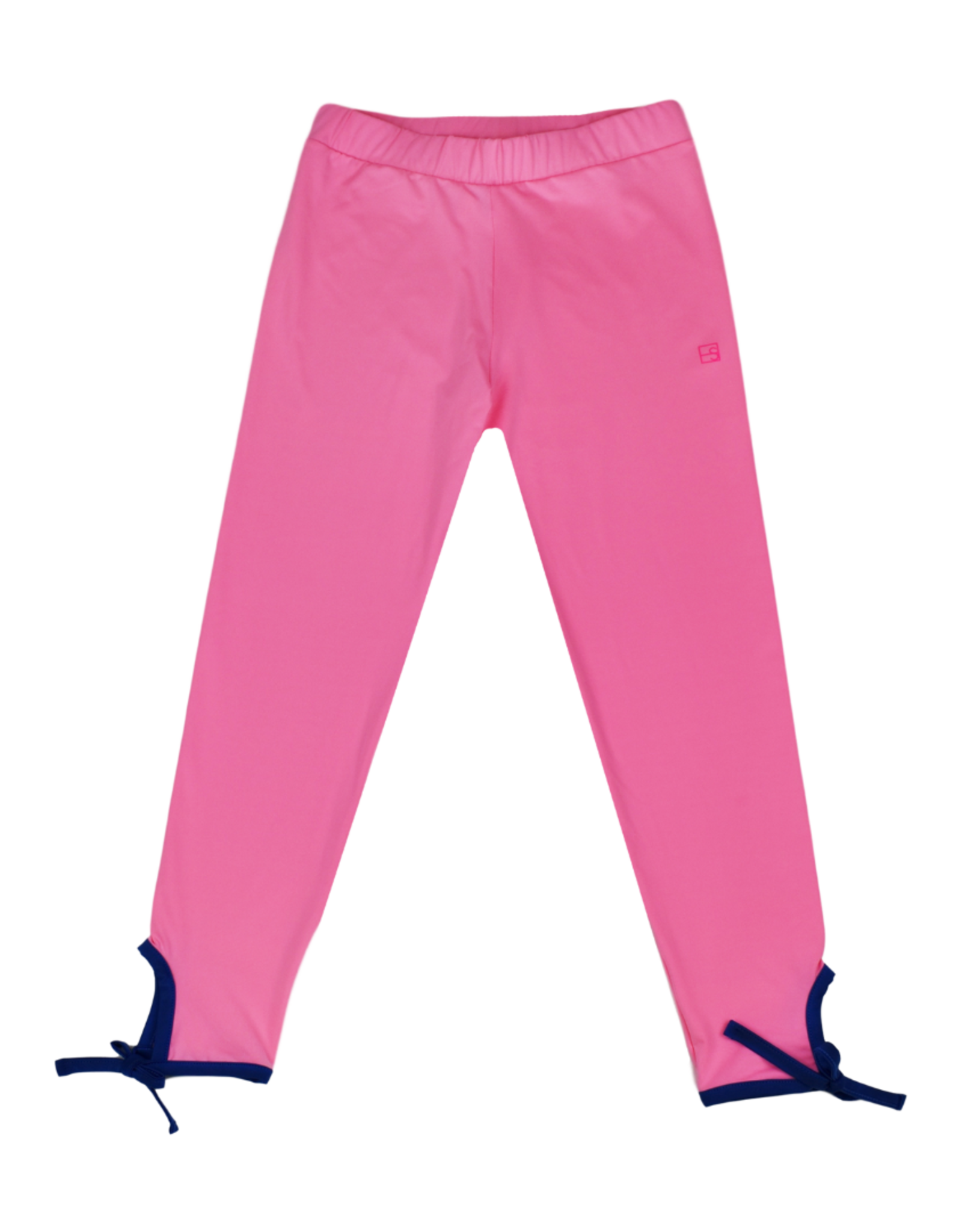SET Avery Legging - Pink with Navy Ankle Ties
