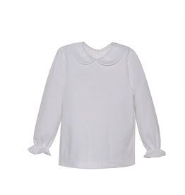 Remember Nguyen Girls Knit White Long Sleeve Shirt