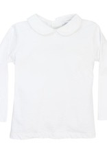 The Bailey Boys Long Sleeve White Knit Unisex Peter Pan Shirt