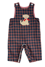 Claire and Charlie Dog Long Jon Jon Reversible To Red Check
