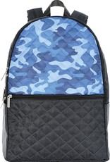 Iscream Blue Camo Quilted Backpack