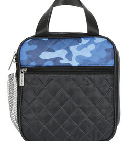 Iscream Blue Camo Quilted Lunchbox