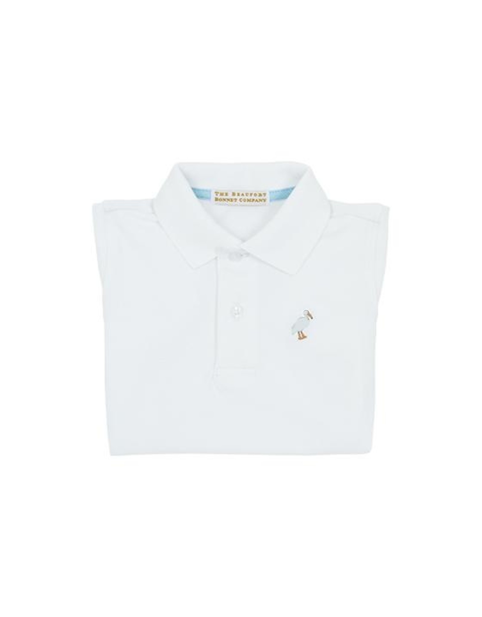 The Beaufort Bonnet Company Prim and Proper SS Polo - Worth Ave White