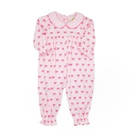 The Beaufort Bonnet Company Long Sleeve Britt Romper in Bea Louise Bow The Beaufort Bonnet Company Long Sleeve Britt Romper in Bea Louise Bow