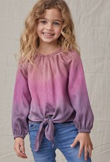 Bella Dahl Girl Berry Red Ombre Dye Top