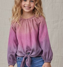 Bella Dahl Girl Berry Red Ombre Dye Top